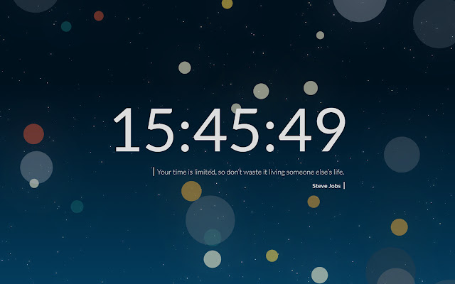 New Tab Clock chrome谷歌浏览器插件_扩展第1张截图