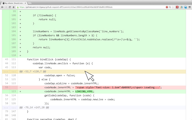 Github Expand Diff chrome谷歌浏览器插件_扩展第1张截图