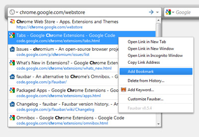 Fauxbar chrome谷歌浏览器插件_扩展第5张截图