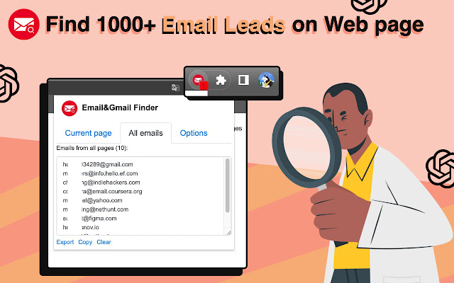 Email Finder & Email Hunter chrome谷歌浏览器插件_扩展第1张截图
