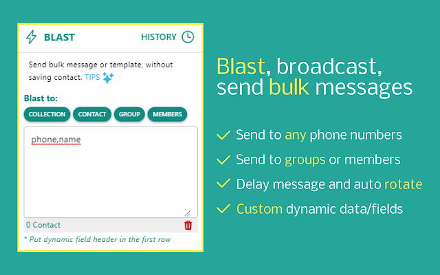 WA Blast Bulk & Extract Contact for WhatsApp™ chrome谷歌浏览器插件_扩展第1张截图