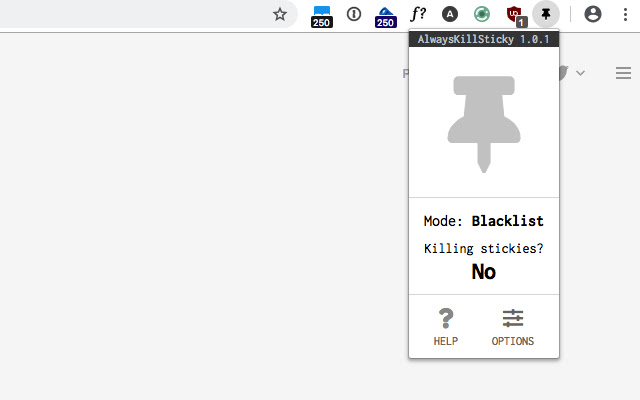 AlwaysKillSticky chrome谷歌浏览器插件_扩展第1张截图