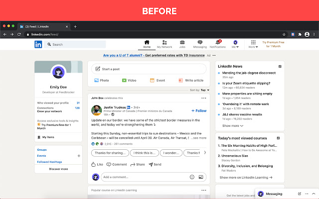 Feedblocker chrome谷歌浏览器插件_扩展第1张截图