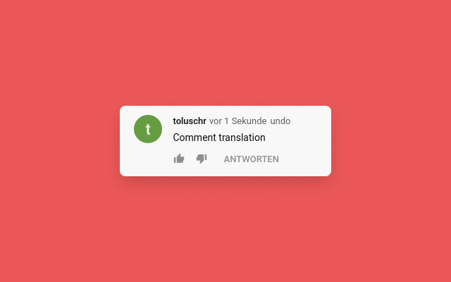 YouTube™ Comment Translate chrome谷歌浏览器插件_扩展第3张截图