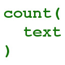 count(text)