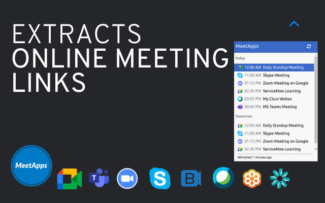 MeetApps：Google 日历视频通话链接 chrome谷歌浏览器插件_扩展第2张截图