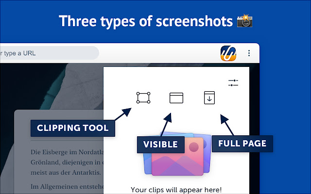 ScreenClip - Share visual information. chrome谷歌浏览器插件_扩展第1张截图