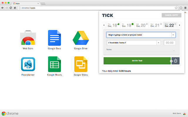 Tick Time Tracking chrome谷歌浏览器插件_扩展第2张截图