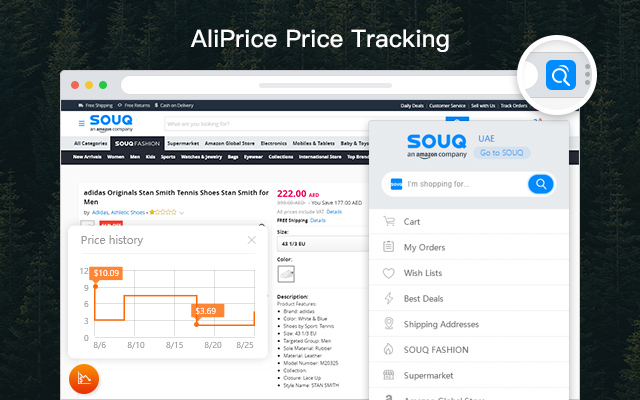 Souq and Amazon.ae Price Tracker chrome谷歌浏览器插件_扩展第3张截图