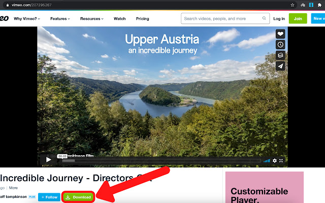 Video Downloader For Vimeo chrome谷歌浏览器插件_扩展第1张截图