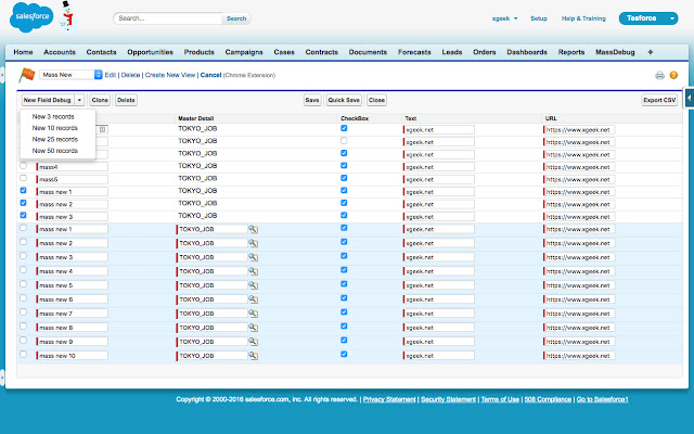 Salesforce Mass Editor chrome谷歌浏览器插件_扩展第2张截图