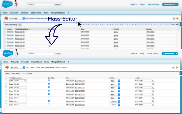 Salesforce Mass Editor chrome谷歌浏览器插件_扩展第3张截图