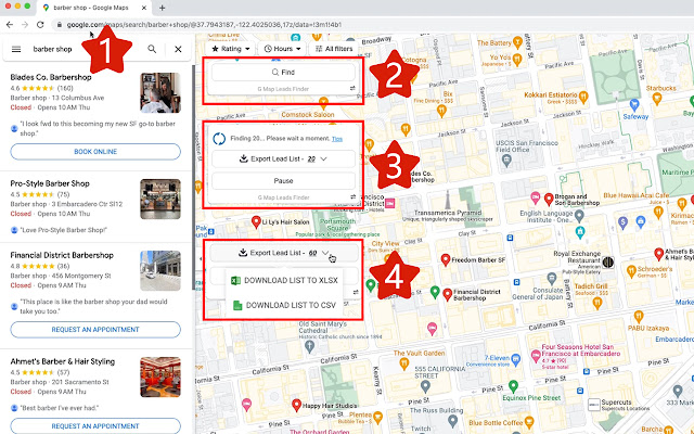 G Map Leads Finder chrome谷歌浏览器插件_扩展第1张截图