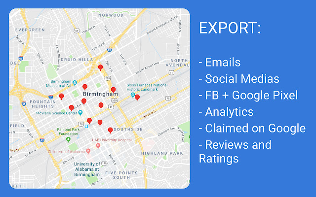 Export Leads from Google Maps with LeadsMap chrome谷歌浏览器插件_扩展第2张截图