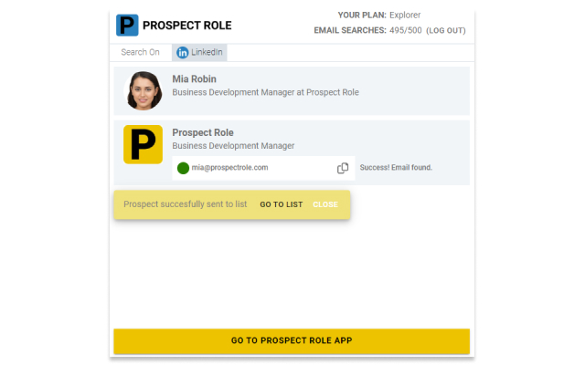Prospect Role: Business email finder chrome谷歌浏览器插件_扩展第1张截图