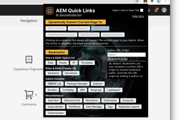 AEM Chrome Extension - SourcedCode chrome谷歌浏览器插件_扩展第3张截图