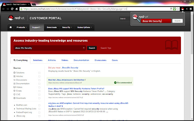 Redhat Search Assistant chrome谷歌浏览器插件_扩展第2张截图