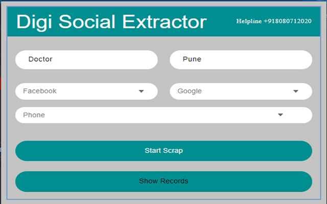 Digi Social Extractor chrome谷歌浏览器插件_扩展第1张截图