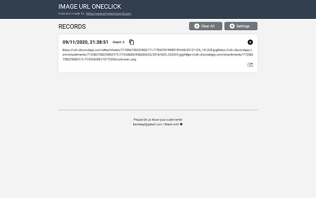 Image URL Oneclick chrome谷歌浏览器插件_扩展第3张截图