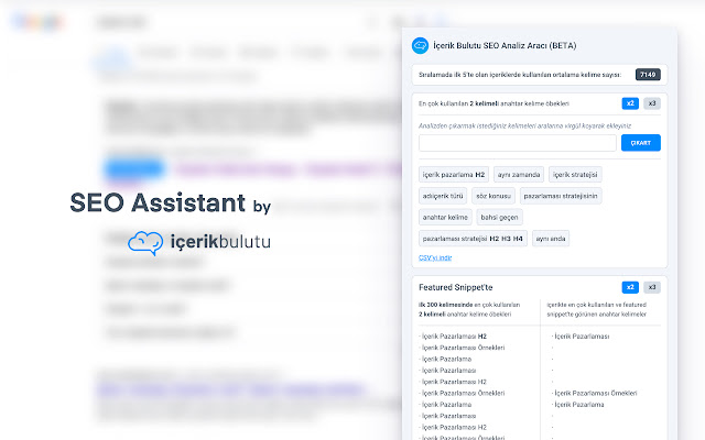 SEO Assistant by İçerik Bulutu chrome谷歌浏览器插件_扩展第1张截图