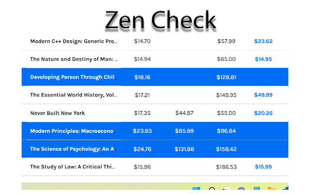 Zen Check chrome谷歌浏览器插件_扩展第1张截图