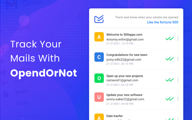 Opened or Not - Free Email Tracker chrome谷歌浏览器插件_扩展第3张截图