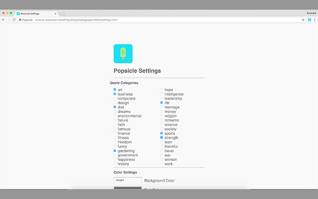 Popsicle: A Minimalist New Tab Replacement chrome谷歌浏览器插件_扩展第4张截图