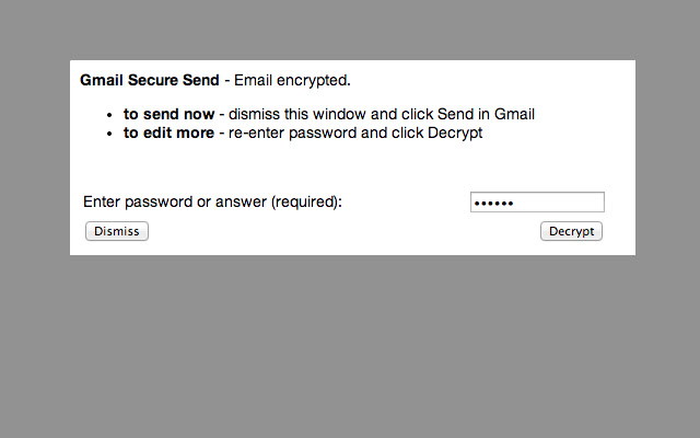 Message Secure Send chrome谷歌浏览器插件_扩展第3张截图