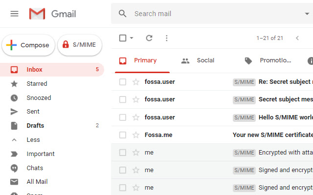 FossaGuard: Encrypt Gmail with S/MIME chrome谷歌浏览器插件_扩展第1张截图