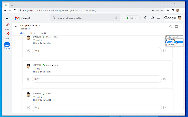 Google Chat Thread Switcher chrome谷歌浏览器插件_扩展第1张截图