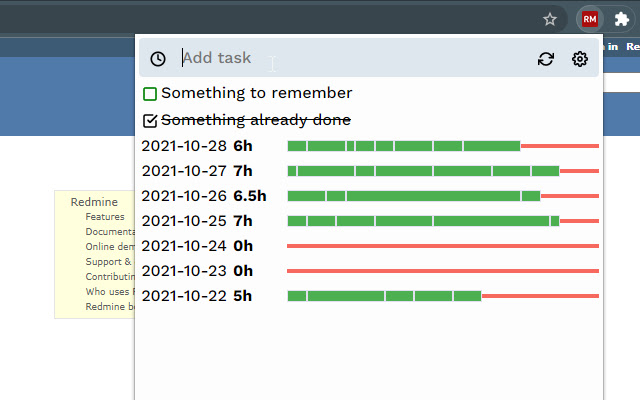 Redmine Time Spender chrome谷歌浏览器插件_扩展第4张截图