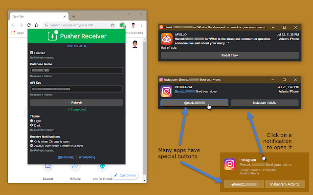 Pusher Receiver chrome谷歌浏览器插件_扩展第1张截图