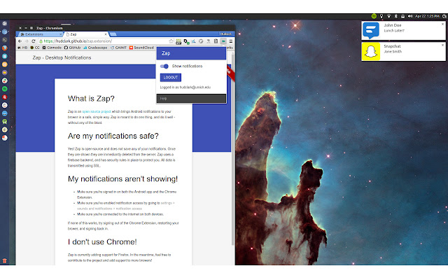 Zap - Desktop Notifications chrome谷歌浏览器插件_扩展第1张截图