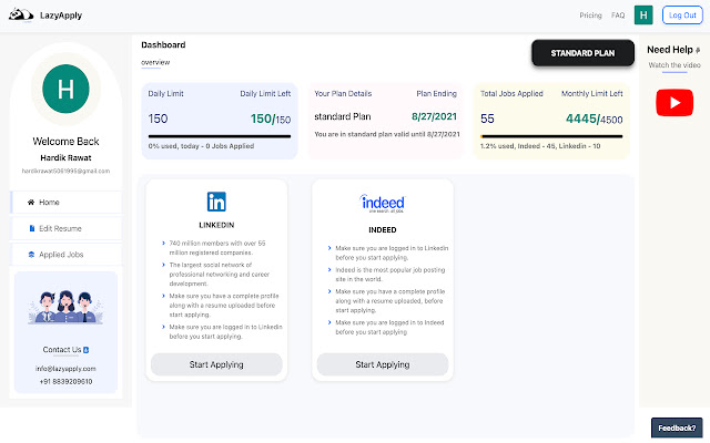 LazyApply : Job Application Bot chrome谷歌浏览器插件_扩展第5张截图