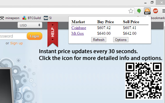 Super Simple BTC Tracker chrome谷歌浏览器插件_扩展第1张截图