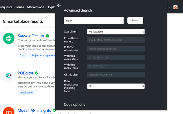 Search GitHub chrome谷歌浏览器插件_扩展第5张截图