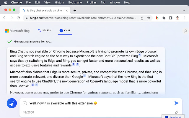 Bing Chat for All Browsers chrome谷歌浏览器插件_扩展第1张截图
