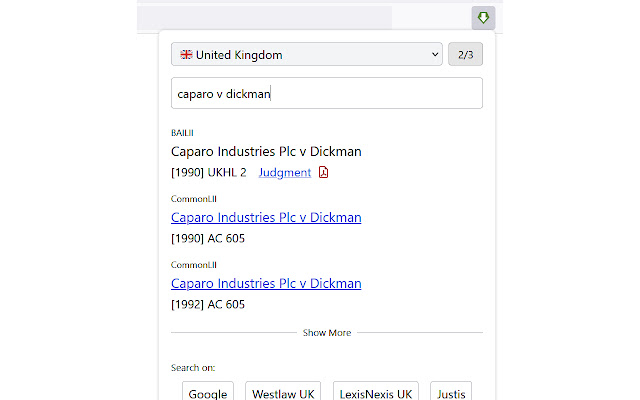 Clerkent - quick legal search chrome谷歌浏览器插件_扩展第1张截图