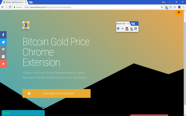 Bitcoin Gold Price chrome谷歌浏览器插件_扩展第1张截图