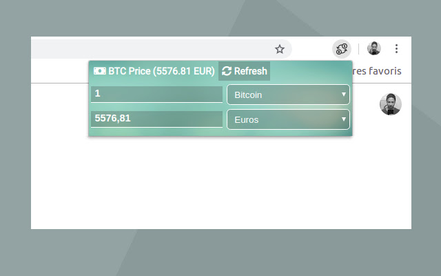 Bitcoin calculator chrome谷歌浏览器插件_扩展第2张截图