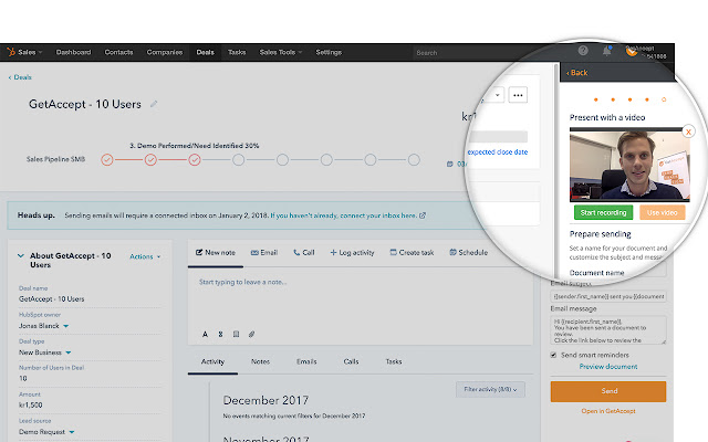 HubSpot eSignatures by GetAccept chrome谷歌浏览器插件_扩展第5张截图