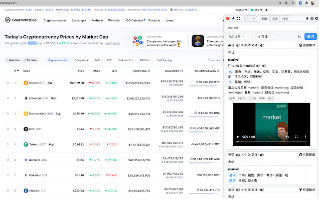 梦想划词翻译—聚合词典搜索 chrome谷歌浏览器插件_扩展第2张截图