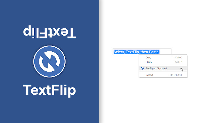 TextFlip - ¡uʍop ǝpᴉsdn ʇxǝʇ dᴉlɟ chrome谷歌浏览器插件_扩展第2张截图