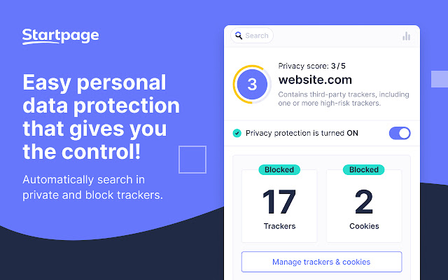 Startpage Privacy Protection chrome谷歌浏览器插件_扩展第1张截图