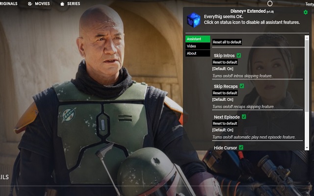 Disney+ Extended: boost your viewing chrome谷歌浏览器插件_扩展第2张截图