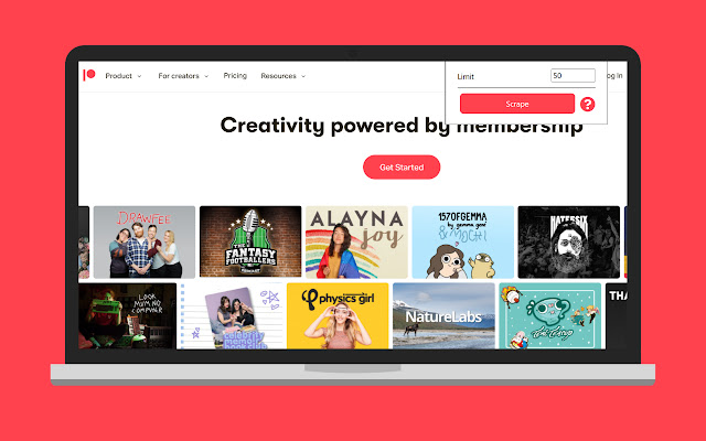 Patreon Scraper chrome谷歌浏览器插件_扩展第1张截图