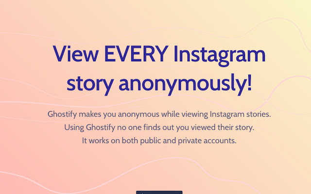 Ghostify - View Instagram stories anonymously chrome谷歌浏览器插件_扩展第1张截图