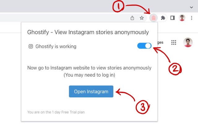 Ghostify - View Instagram stories anonymously chrome谷歌浏览器插件_扩展第3张截图