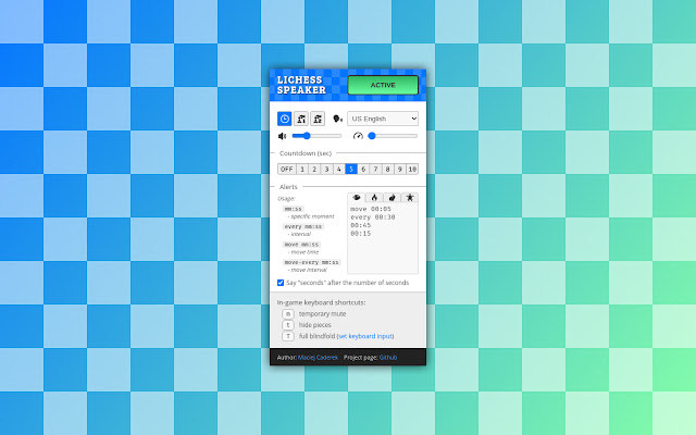 Lichess Speaker chrome谷歌浏览器插件_扩展第1张截图