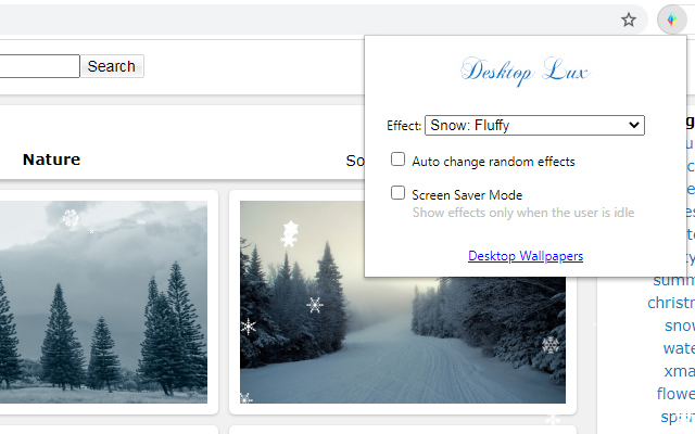 Desktop Lux: Effects chrome谷歌浏览器插件_扩展第5张截图